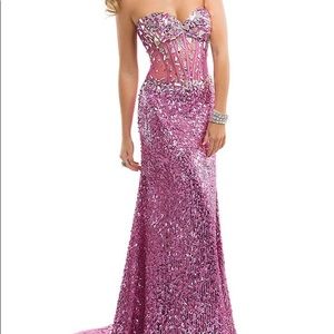 Maggie Sottero sequin prom dress
